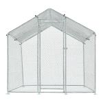 2M x 2M Metal Chicken Coop Walk in Cage Run House Shade Pen Chicken Cage With