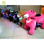 Hansel pay attention to details kids riding train amusement park moving outdoor