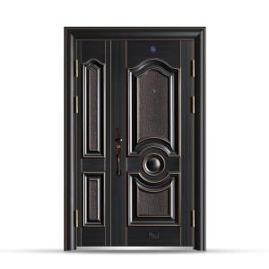 China Villa Solid Door Exterior Entrance Flush front security Door Saudi Arabia factory