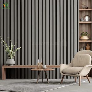 China SUNHOUSE 4x8ft Customized soundproof akupanel 1220x2440mm anti-scratch acoustic slat wall panel on sale