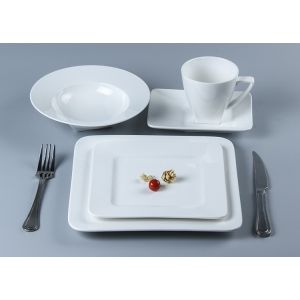 FDA Certificated Versatile 20pc Square Ceramic Dinner Set