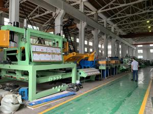 China Galvanized Steel Sheet Slitting Machine 50m/Min 600mm Strip Width factory