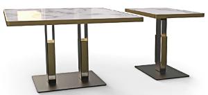 China 710mm Height Metal Table Legs Restaurant Furniture Parts 30cm Spider Powder Coat Finish factory
