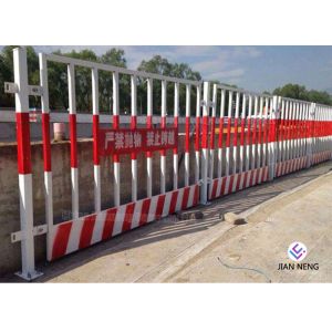 1.2*2m Foundation Trench Edge Protection Guardrail Spray Paint Easy To Install
