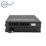 8Ch Telephone to fiber optic converter PCM Voice over fiber Optic Media