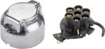 12v N Type 7 Pole Trailer Plug Socket European Type With Foglight