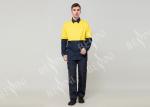 Double Stitching Safety Work Clothes High Visable Orange Jacket Bib Pants Suit