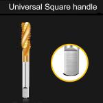 M12 Titanium Coated Spiral Flute HSS Machine Taps