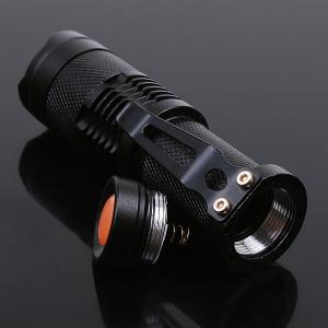 China Skid - proof Adjustable 7W 300LM Mini Q5 Cree Led Flashlight Torch For Hunting, Cycling factory