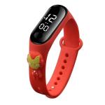 White Rectangle 18mm Waterproof Kids Watch OEM Water Proof Smart Digital