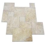 Honed Travertine Natural Slate Wall Tile , Rough Natural Stone Bathroom Tiles 12