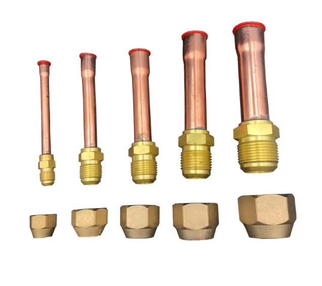 1/4\" 3/8\" 1/2\" 5/8\" 3/4\" Refrigeration Charging Valve With Flare Connector For Copper Tube Pipe