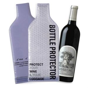 China Leak Proof PVC Plastic Bubble Wrap Wine Bags , Reusable Wine Bottle Protector factory