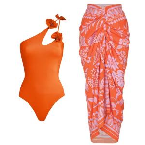 China Colorful Summer Padded Swimsuit Set Three Swimwear for Beach and Pool factory