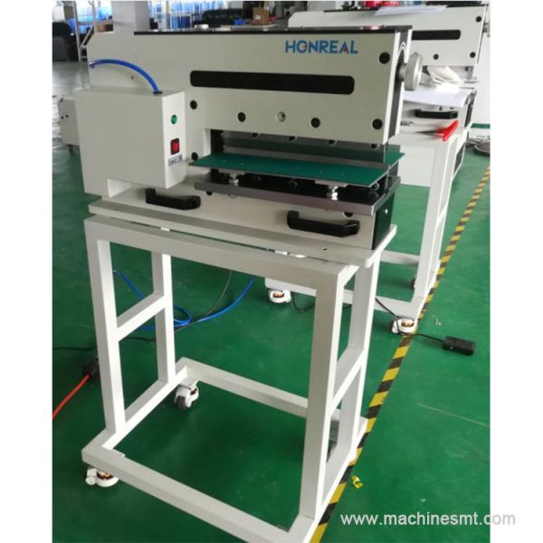 Pneumatic 240V PCB Cutting Machine , PCB V Grooving Machine For Aluminum SMD RF4