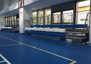 China Burgeon Customized Seat Color Echo Bench Seating For Spectators Retractable Seating factory
