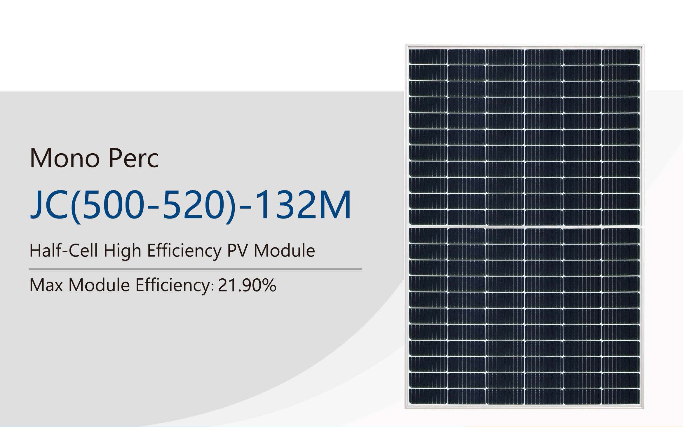 High Quality and Efficiency Half-Cell Monocrystalline Solar Panel 500W 510W 520W