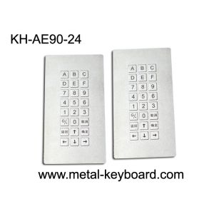 China 24 Keys Metal Industrial Rugged vandal proof keyboard IP65 Weatherproof factory