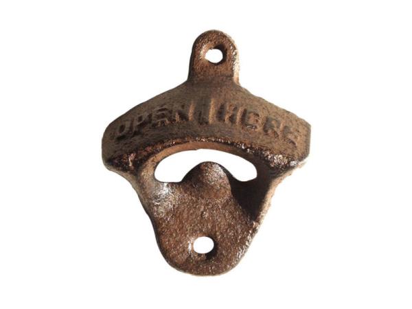 Cool Innovative Cast Iron Folk Art Open Here Bar Wall Mounted Unique Beer Bottle