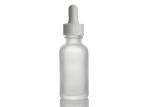 Clear Boston Dropper 4oz 8oz Glass Cosmetic Bottles