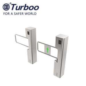 China Stainless Steel Supermarket Swing Gate Turnstile Bi Directional Single Passage factory