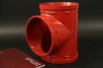 UL Listed Grooved Mechanical Tee Corrosion Resistant Easy Installation