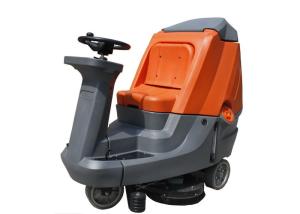 China Large Working Ride On Floor Scrubber Dryer With 910mm Cleaning Width factory