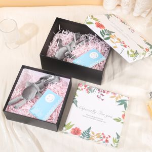 Portable Custom Packaging Boxes Souvenir Offset Printing Rectangular Gift Box