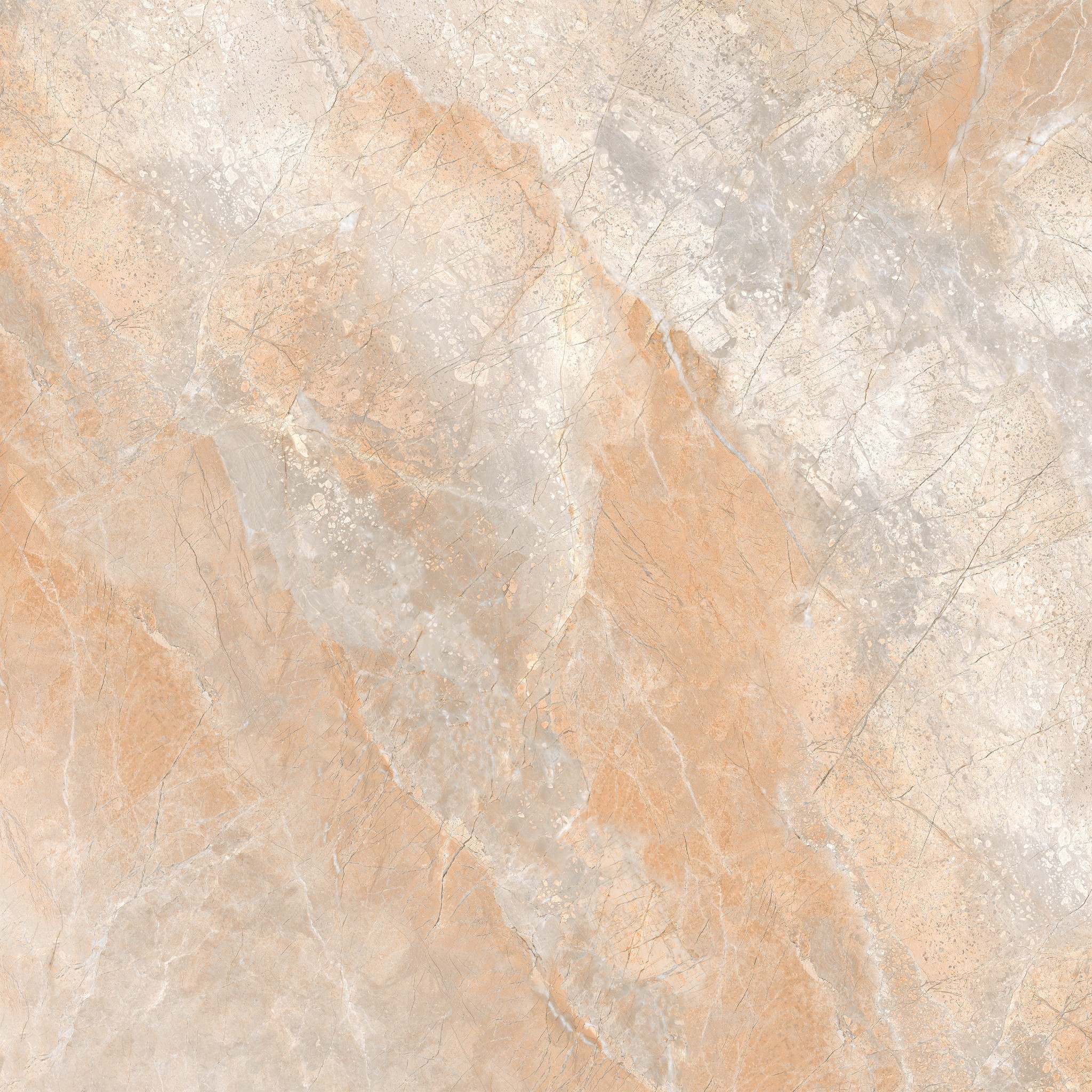 Brown Waterproof And Non - Slip 1200x1200mm Polished Sintered Stone Slabs For Apartment Rebuilding