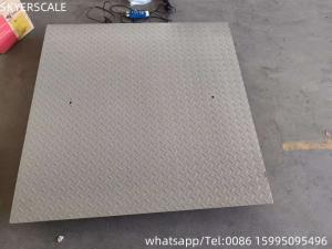 China 0.9x1.5m 2t Platform Scale Carbon Steel Electronic Weighing Scales Digital Floor Scale Industrial on sale