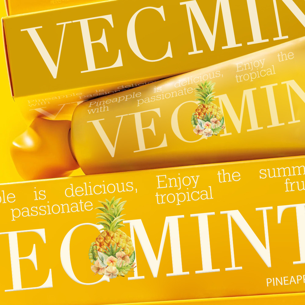 VECMINT Niacinamide Whitening Toothpaste - Enriched with Sophora Flavescens & Malva Verticillata Extracts 100ml
