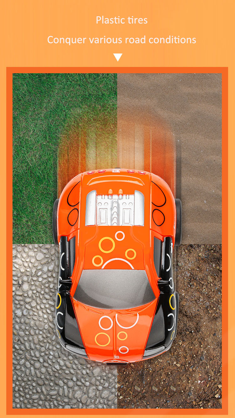Four-Way Wireless Remote Control Off-Road Vehicle Models for Children's Cartoon Toy Cars
