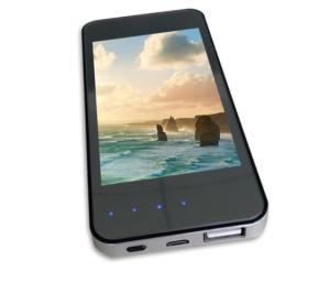 China Mini External Cell Phone Battery Charger Acrylic Case Customized Picture factory