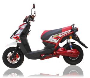 China 1500W Red Electrical Motorcycle 300Kgs Loading Electric Sports Motorcycle factory