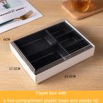 Disposable Biodegradable Fast Food Box, High Grade Commercial Sushi Wooden Box