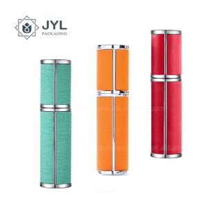 China 10-20ml Refillable Mini Travel Perfume Atomiser Ultralight Leather factory