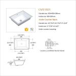 500x400 Undermount Bathroom Vessel Sinks Sink Bowl Solid Softly Round Corner