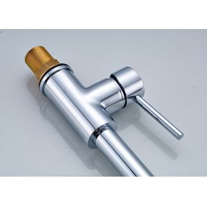 Chrome Finished Modern Kitchen Faucets , ROVATE High End Kitchen Faucets