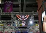 Indoor P10 Transparent LED Display Glass Video Wall Lightweight 9216 Dos/Sqm