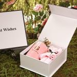 Pre Wrapped Cardboard Flip Top Gift Boxes With Magnetic Catch