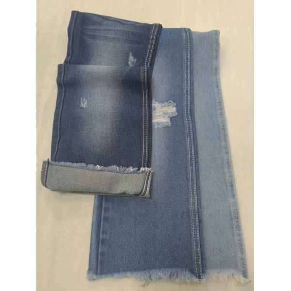 80%Cotton No elastic Cotton Polyester Viscose DARK INDIGO 180cm Denim fabric 10*7 JSD3198-1