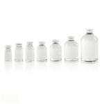 200ml Clear Molded Glass Vial Type I II III Rubber Stoppered Reagent Bottles