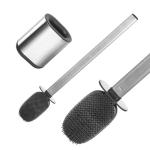 Stainless Steel Compact Bathroom TPR Toilet Brush Holder SET Hot Europe Style