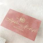 Custom Printed Business Card Printing Velvet Black Swan Material Thank You Note