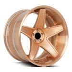 Deep Dish Lip Wheels 5 Spoke Aluminum Custom Forged Wheels 2 Pieces Forged Alloy