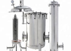 China 316L Stainless Steel Liquid Filter Housings 1.5&quot; Sanitary Flange For Wine Filtration factory