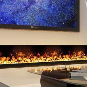 China Freestanding Rectangular Led Electric Fireplace For Indoor/Living Room/Hotel Perfect Combination factory