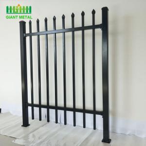 China Security Hot Dip Galvanized Tubular Steel Fence 2.0m Height factory