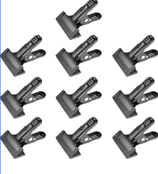 Wholesale Metal Vigorously Clip Background Cloth Clip With Rubber Anti-slip