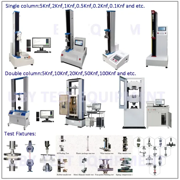 Electronic Digital Display Metal Material Rubber Film Universal Tensile Strength Tester